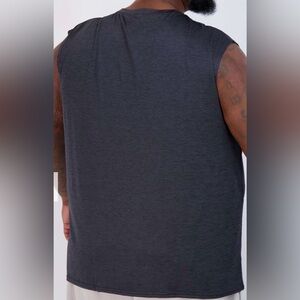 Real essential black dri fit active tech sleeveless tshirt/tank top size L,XL